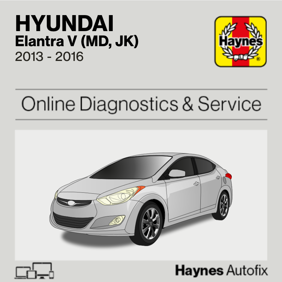 Hyundai Elantra V (MD, JK) 2013 to 2016 Haynes Online Diagnostics & Service Guide