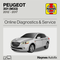 Peugeot 301 (M33) 2012 to 2017 Haynes Online Diagnostics & Service Guide