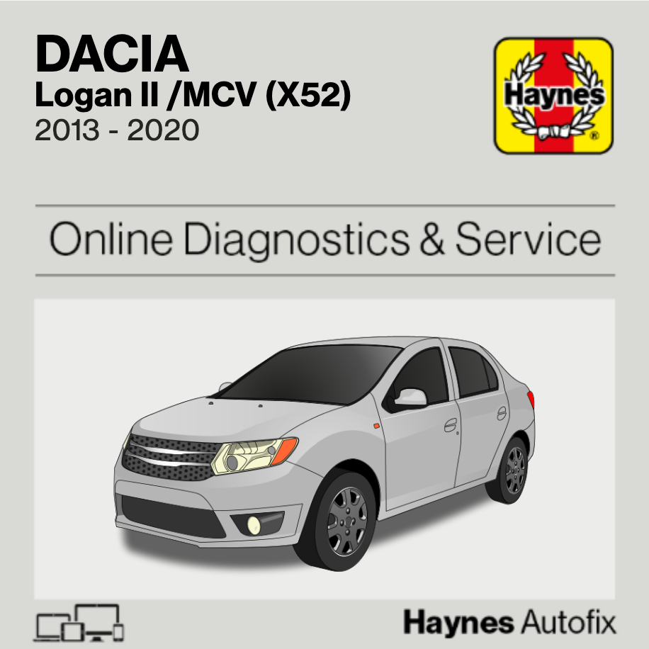 Dacia Logan II /MCV (X52) 2013 to 2020 Haynes Online Diagnostics & Service Guide