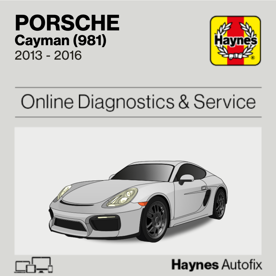 Porsche Cayman (981) 2013 to 2016 Haynes Online Diagnostics & Service Guide