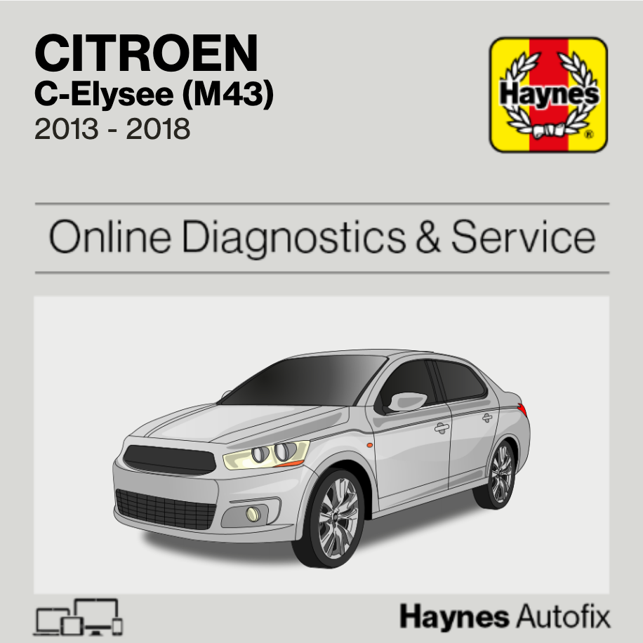 Citroen C-Elysee (M43) 2013 to 2018 Haynes Online Diagnostics & Service Guide