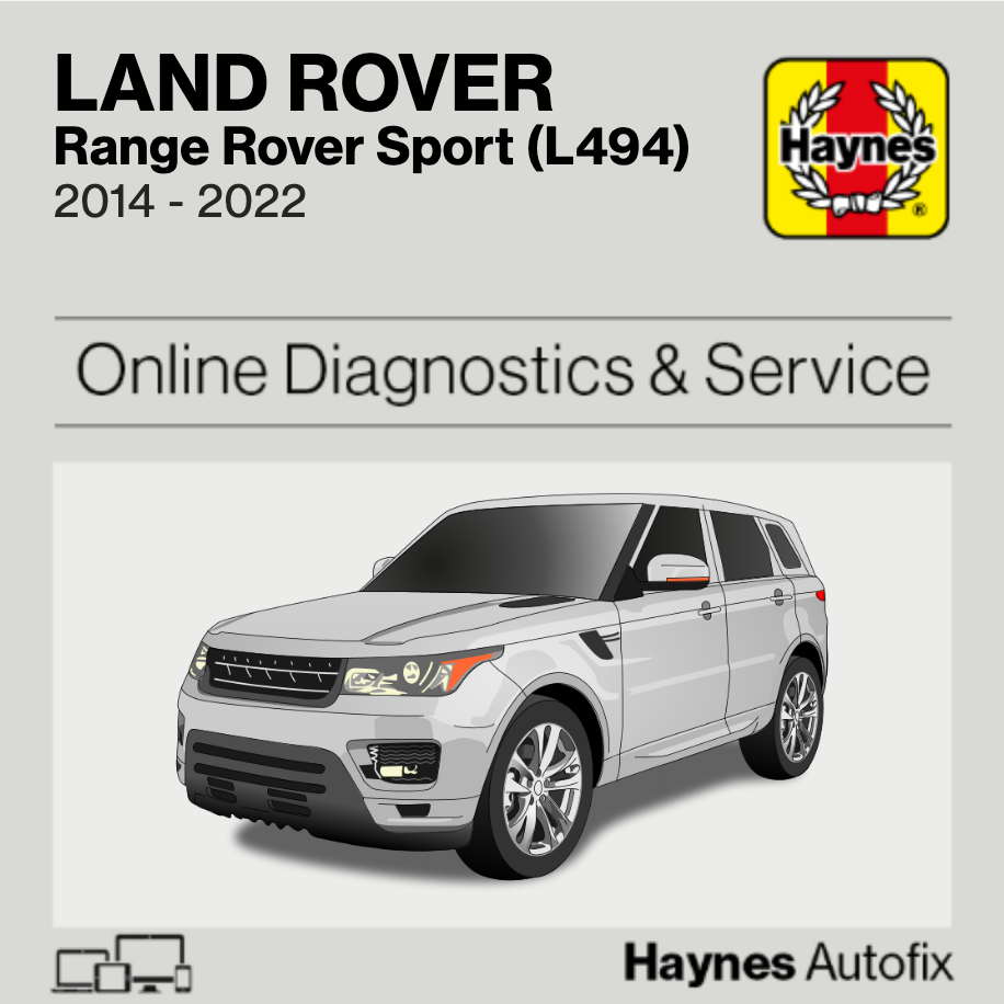 Land Rover Range Rover Sport (L494) 2014 to 2022 Haynes Online Diagnostics & Service Guide