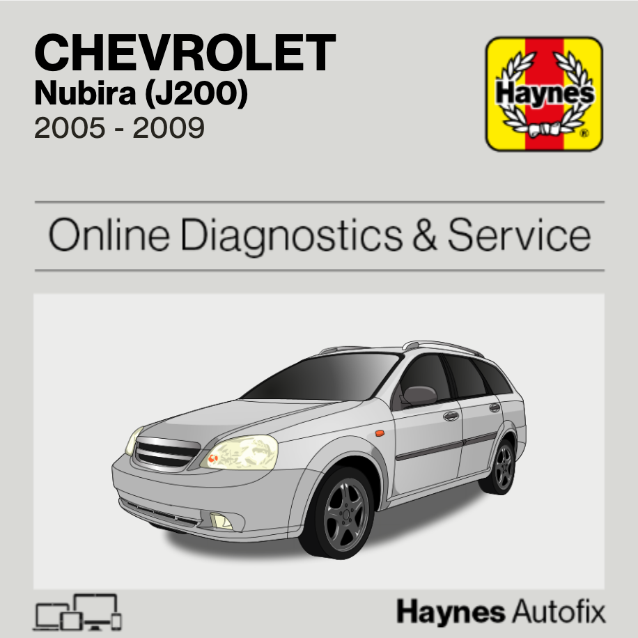 Chevrolet Nubira (J200) 2005 to 2009 Haynes Online Diagnostics & Service Guide