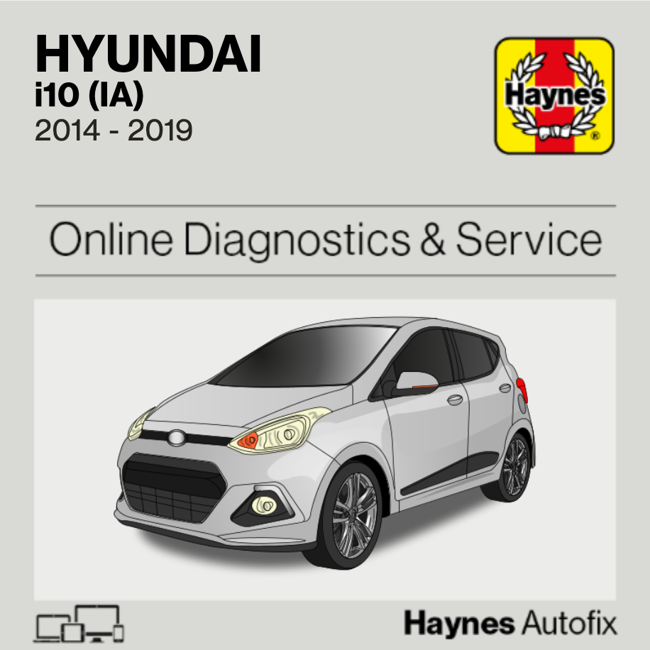 Hyundai i10 (IA) 2014 to 2019 Haynes Online Diagnostics & Service Guide