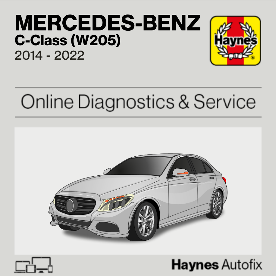 Mercedes-Benz C-Class (W205) 2014 to 2022 Haynes Online Diagnostics & Service Guide