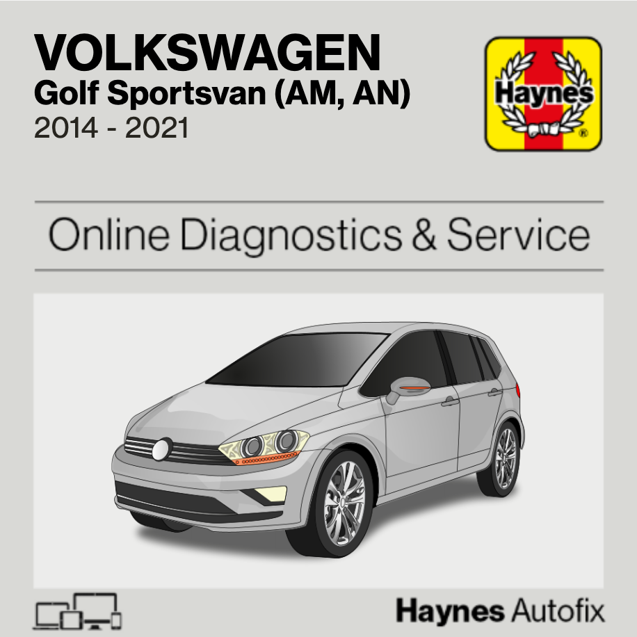 Volkswagen Golf Sportsvan (AM, AN) 2014 to 2021 Haynes Online Diagnostics & Service Guide