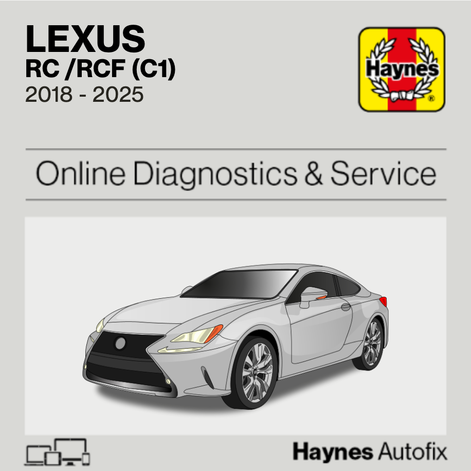 Lexus RC /RCF (C1) 2018 to 2025 Haynes Online Diagnostics & Service Guide