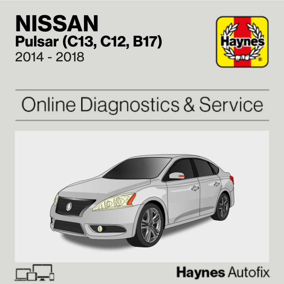 Nissan Pulsar (C13, C12, B17) 2014 to 2018 Haynes Online Diagnostics & Service Guide
