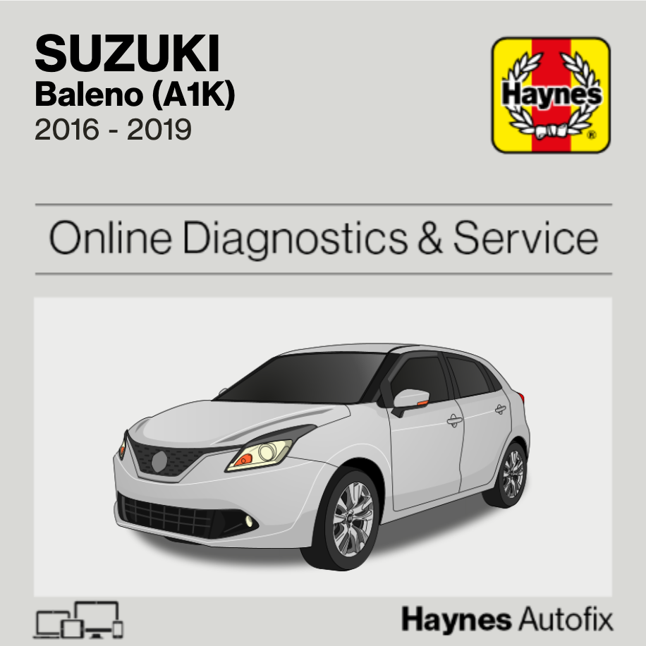 Suzuki Baleno (A1K) 2016 to 2019 Haynes Online Diagnostics & Service Guide