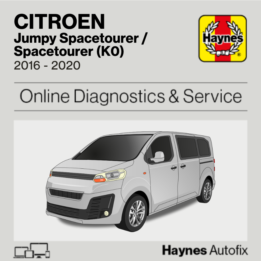 Citroen Jumpy Spacetourer /Spacetourer (K0) 2016 to 2020 Haynes Online Diagnostics & Service Guide