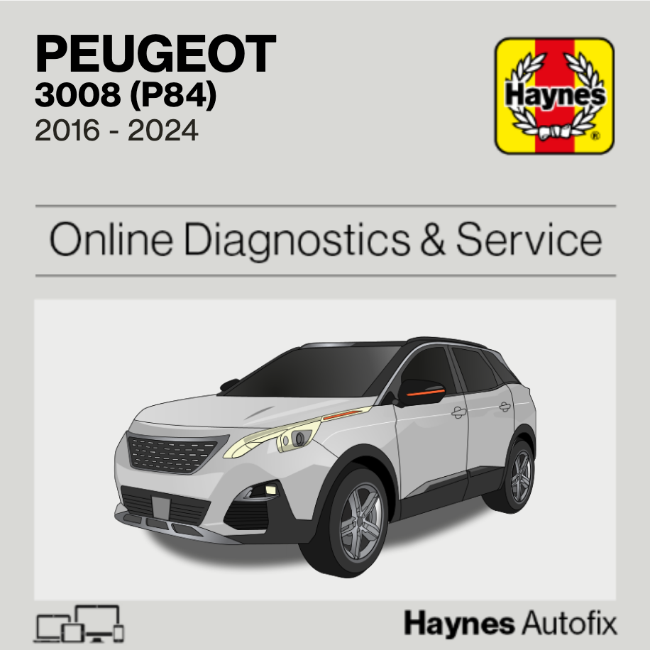 Peugeot 3008 (P84) 2016 to 2024 Haynes Online Diagnostics & Service Guide