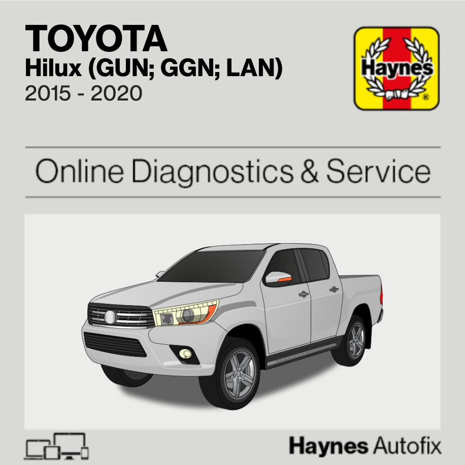 Toyota Hilux (GUN; GGN; LAN) 2015 to 2020 Haynes Online Diagnostics & Service Guide