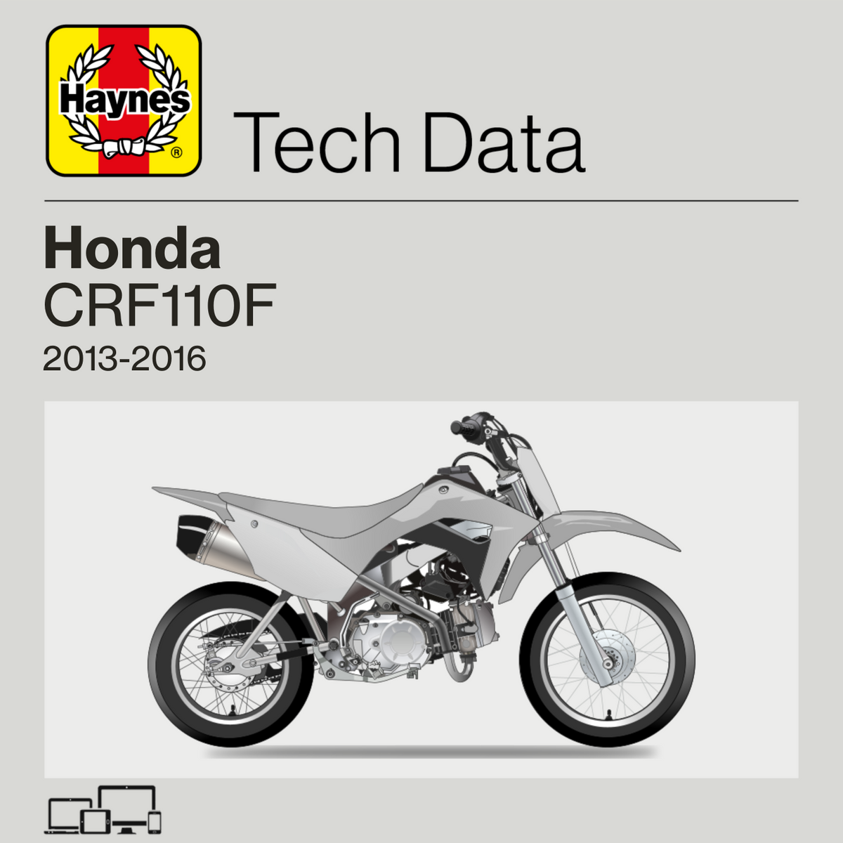 Honda CRF110F 2013 to 2016 Haynes Tech Data