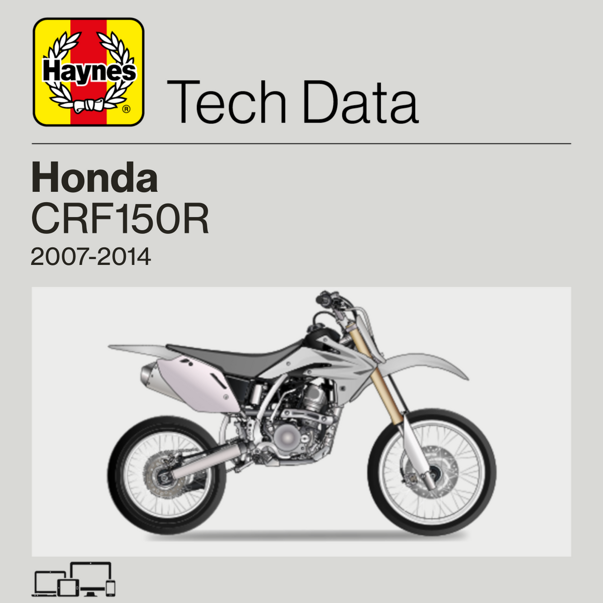 Honda CRF150R 2007 to 2014 Haynes Tech Data