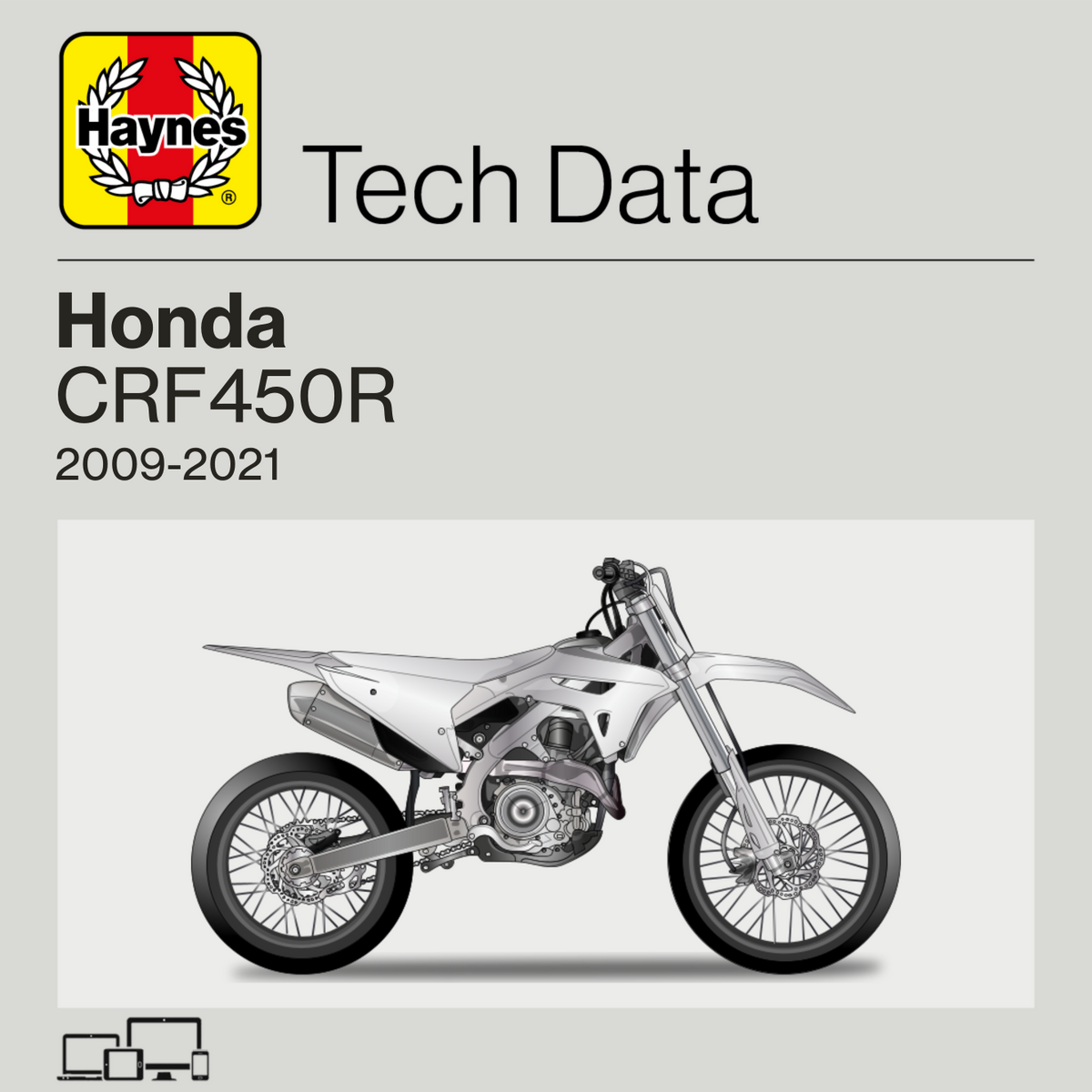 Honda CRF450R 2009 to 2021 Haynes Tech Data