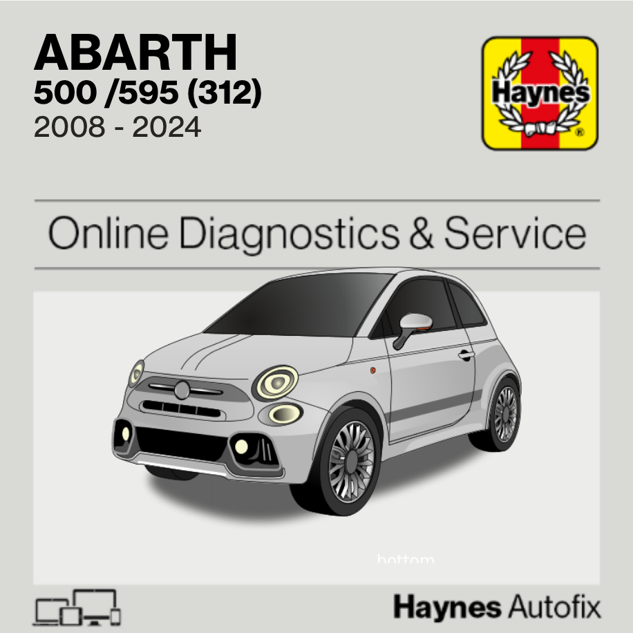 Abarth 500 /595 (312) 2008 to 2024 Haynes Online Diagnostics & Service Guide