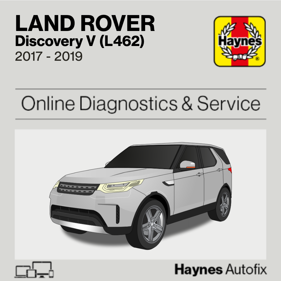Land Rover Discovery V (L462) 2017 to 2019 Haynes Online Diagnostics & Service Guide