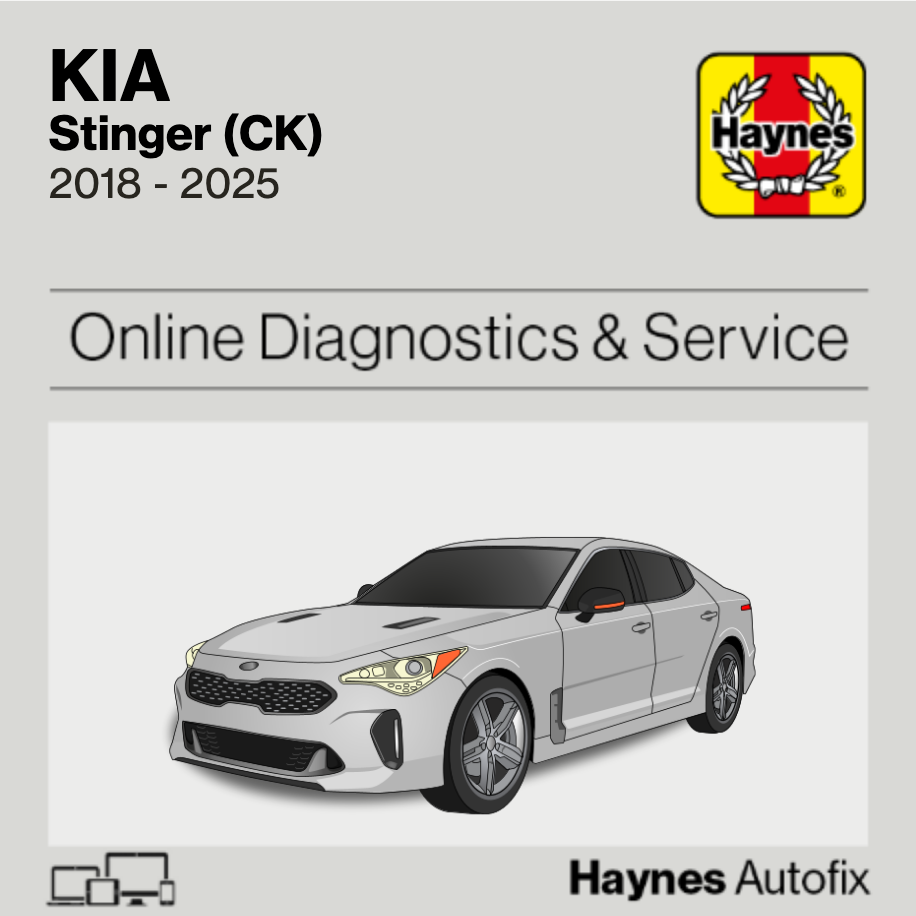 Kia Stinger (CK) 2018 to 2025 Haynes Online Diagnostics & Service Guide