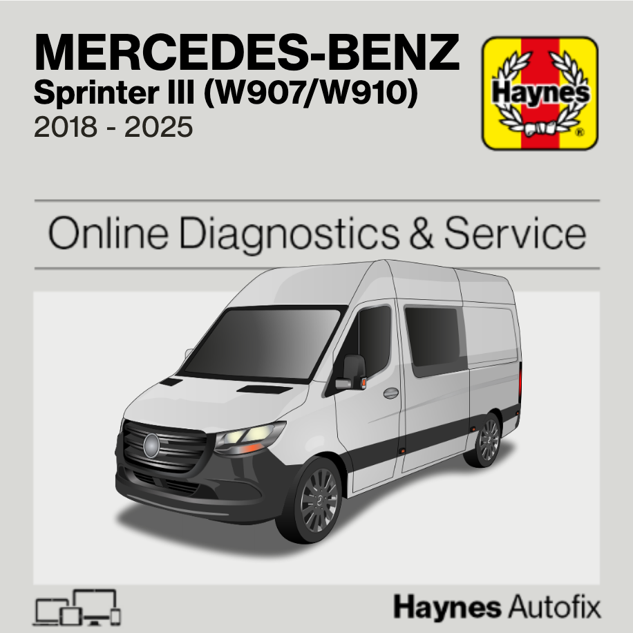 Mercedes-Benz Sprinter III (W907/W910) 2018 to 2025 Haynes Online Diagnostics & Service Guide
