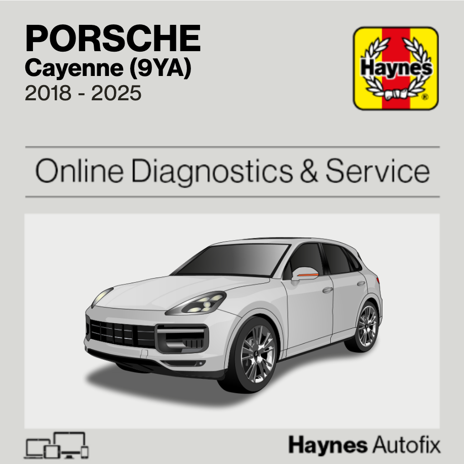 Porsche Cayenne (9YA) 2018 to 2025 Haynes Online Diagnostics & Service Guide