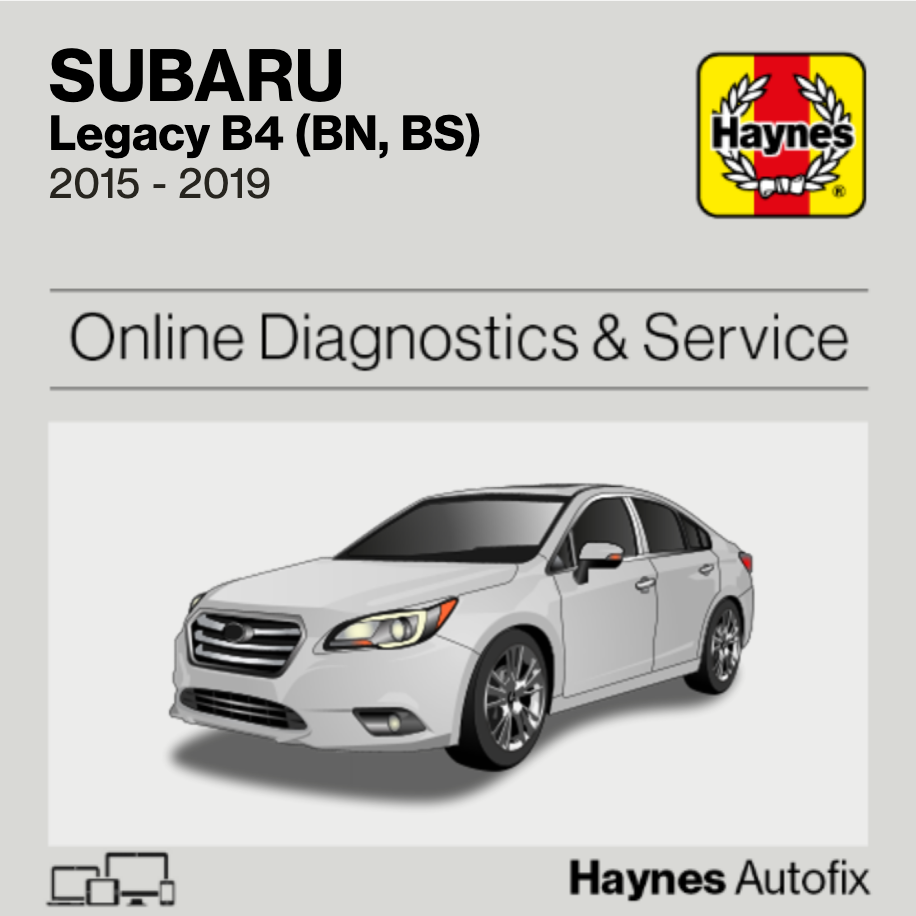 Subaru Legacy B4 (BN, BS) 2015 to 2019 Haynes Online Diagnostics & Service Guide