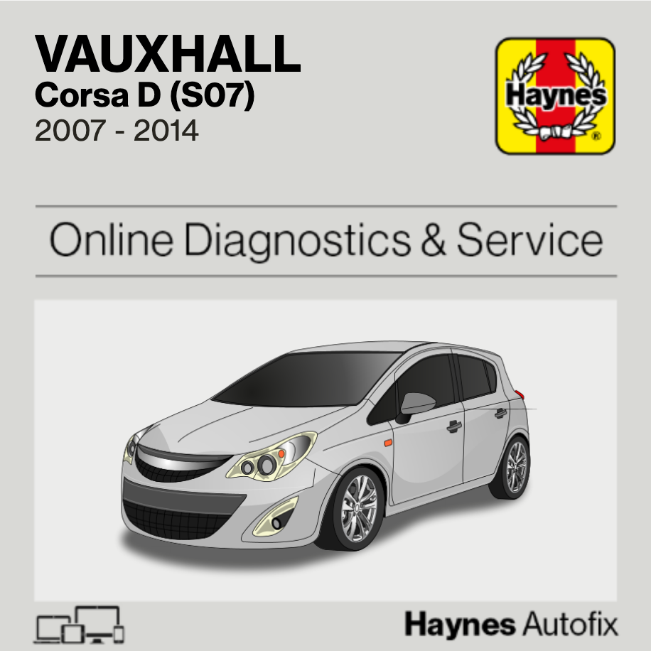 Vauxhall Corsa D (S07) 2007 to 2014 Haynes Online Diagnostics & Service Guide