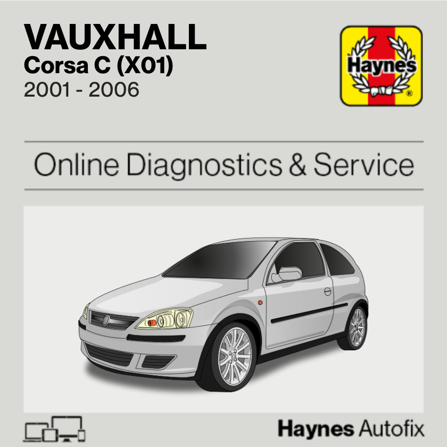 Vauxhall Corsa C (X01) 2001 to 2006 Haynes Online Diagnostics & Service Guide
