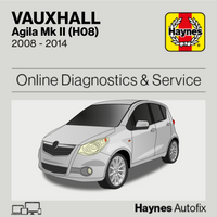 Vauxhall Agila Mk II (H08) 2008 to 2014 Haynes Online Diagnostics & Service Guide