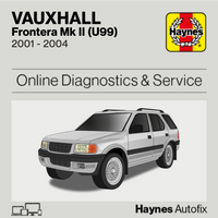 Vauxhall Frontera Mk II (U99) 2001 to 2004 Haynes Online Diagnostics & Service Guide