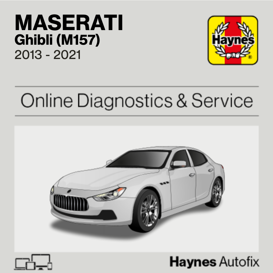 Maserati Ghibli (M157) 2013 to 2021 Haynes Online Diagnostics & Service Guide