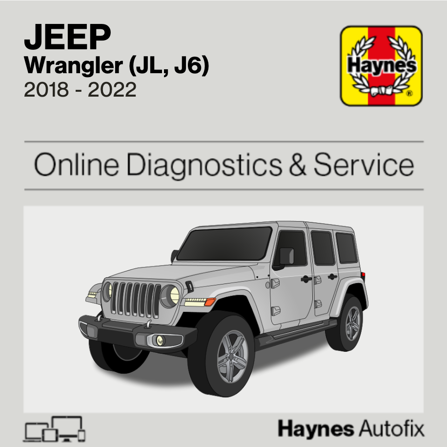 Jeep Wrangler (JL, J6) 2018 to 2022 Haynes Online Diagnostics & Service Guide