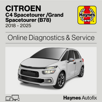 Citroen C4 Spacetourer /Grand Spacetourer (B78) 2018 to 2025 Haynes Online Diagnostics & Service Guide