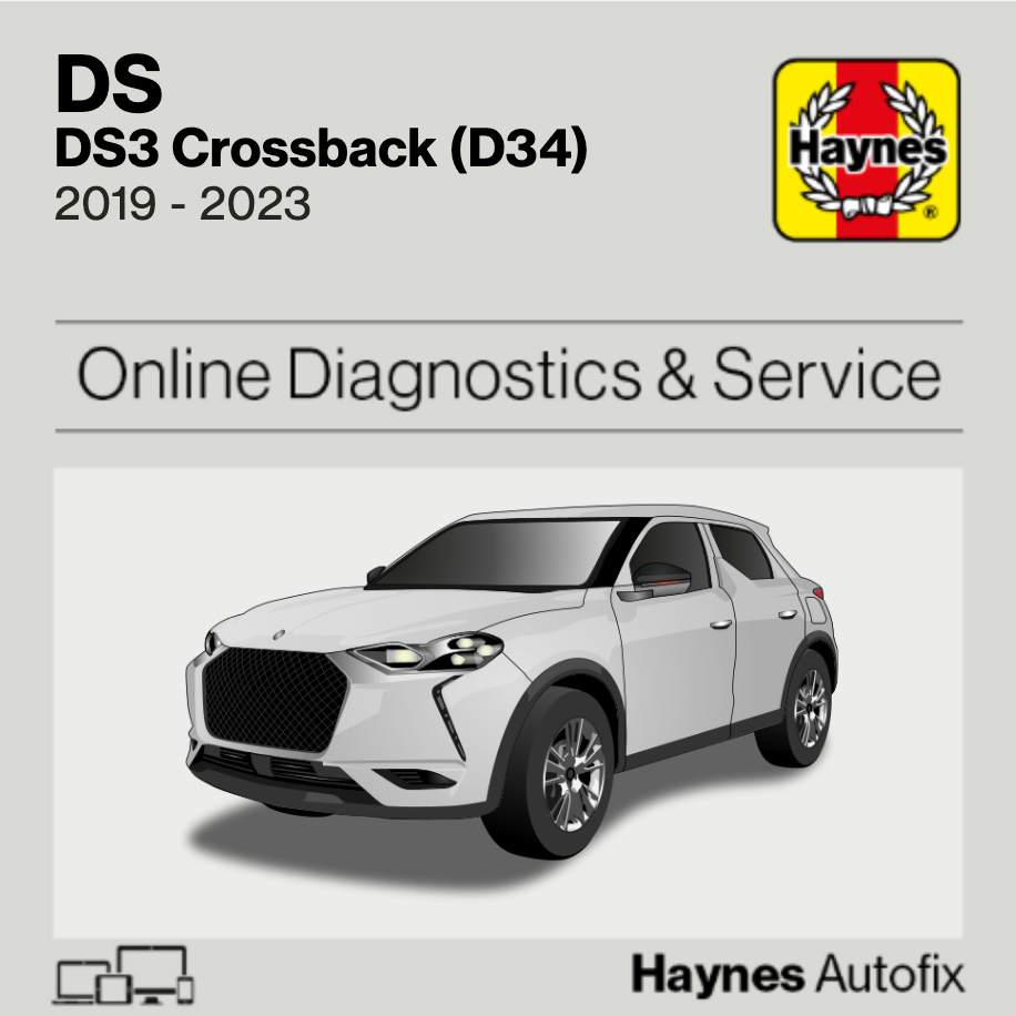 DS DS3 Crossback (D34) 2019 to 2023 Haynes Online Diagnostics & Service Guide