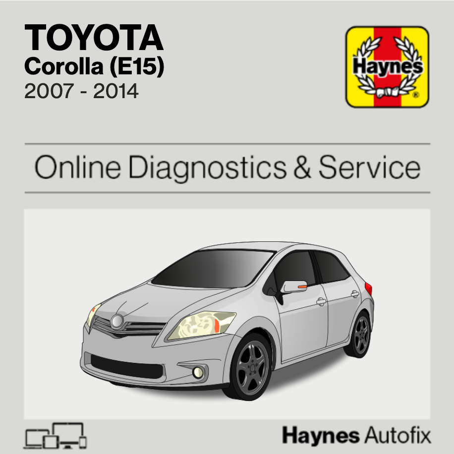 Toyota Corolla (E15) 2007 to 2014 Haynes Online Diagnostics & Service Guide