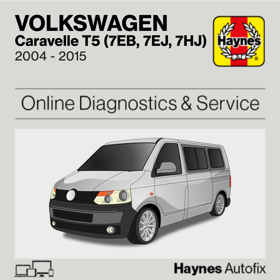 Volkswagen Caravelle T5 (7EB, 7EJ, 7HJ) 2004 to 2015 Haynes Online Diagnostics & Service Guide