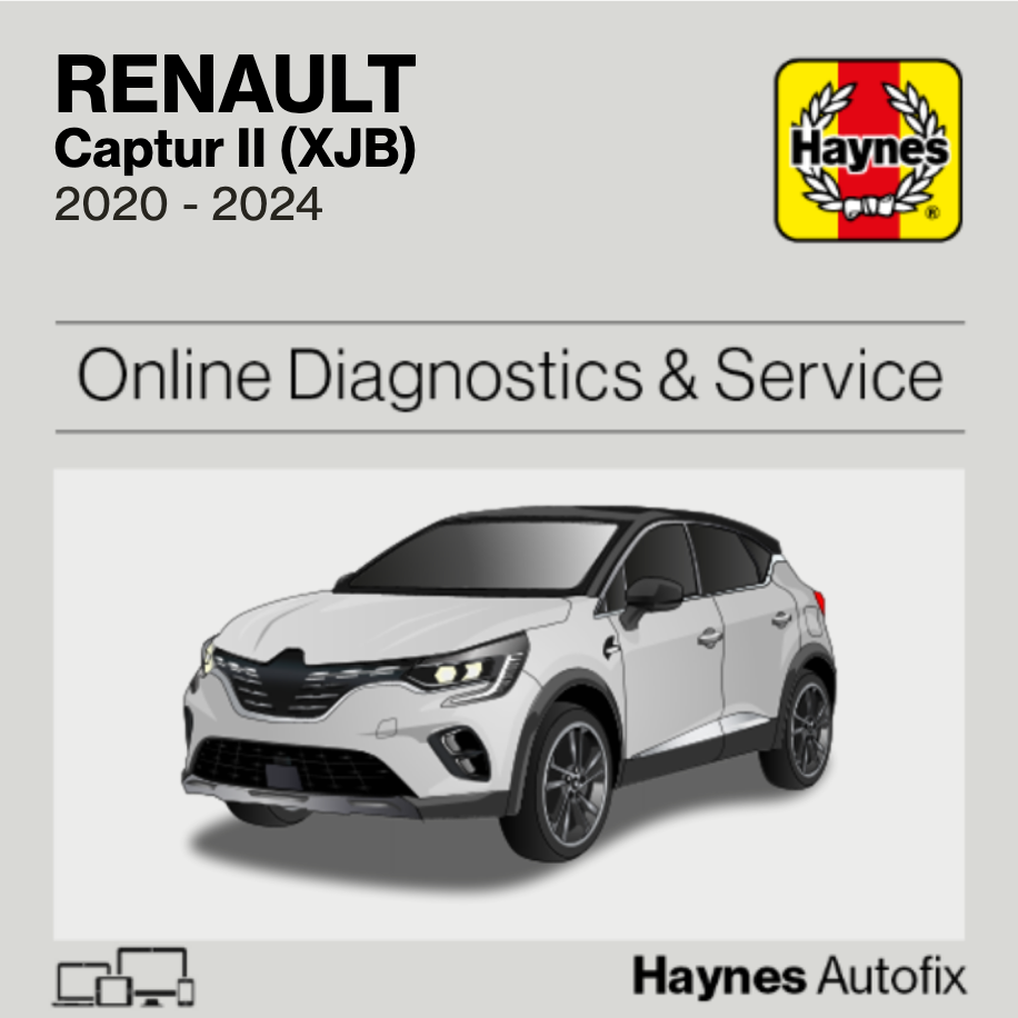 Renault Captur II (XJB) 2020 to 2024 Haynes Online Diagnostics & Service Guide