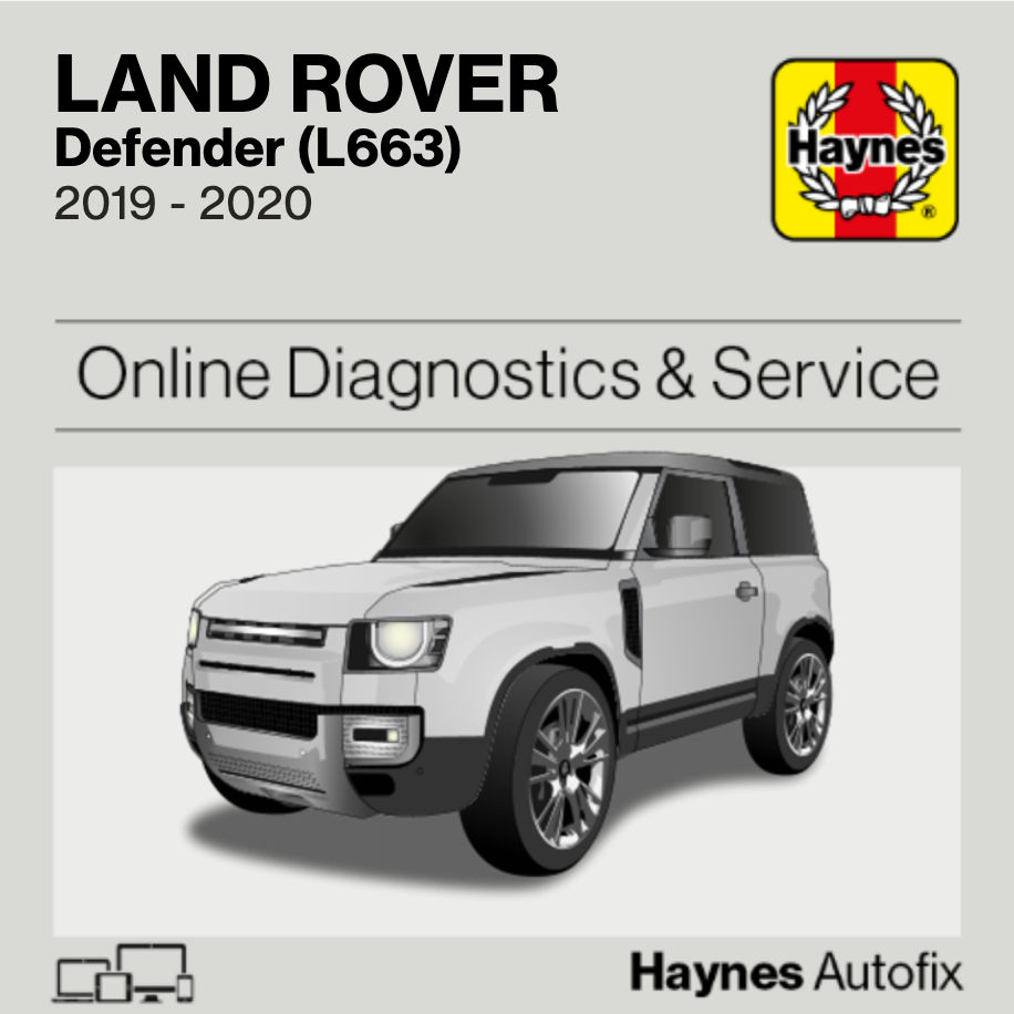 Land Rover Defender (L663) 2019 to 2020 Haynes Online Diagnostics & Service Guide