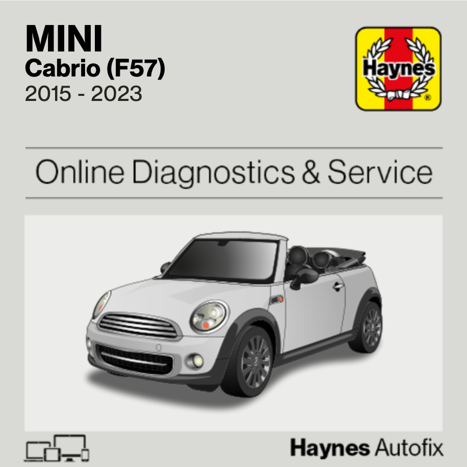 Mini Cabrio (F57) 2015 to 2023 Haynes Online Diagnostics & Service Guide