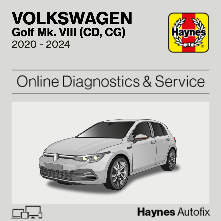 Volkswagen Golf Mk8 (CD, CG) 2020 to 2024 Haynes Online Diagnostics & Service Guide