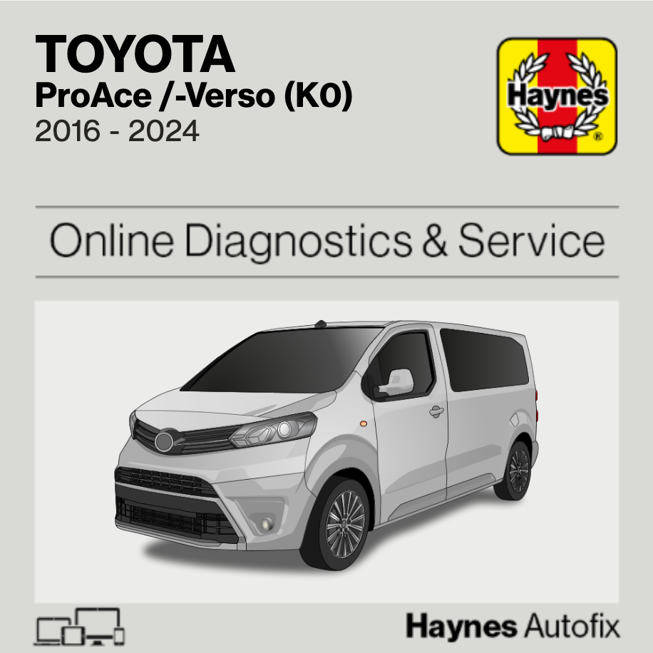 Toyota ProAce /-Verso (K0) 2016 to 2024 Haynes Online Diagnostics & Service Guide