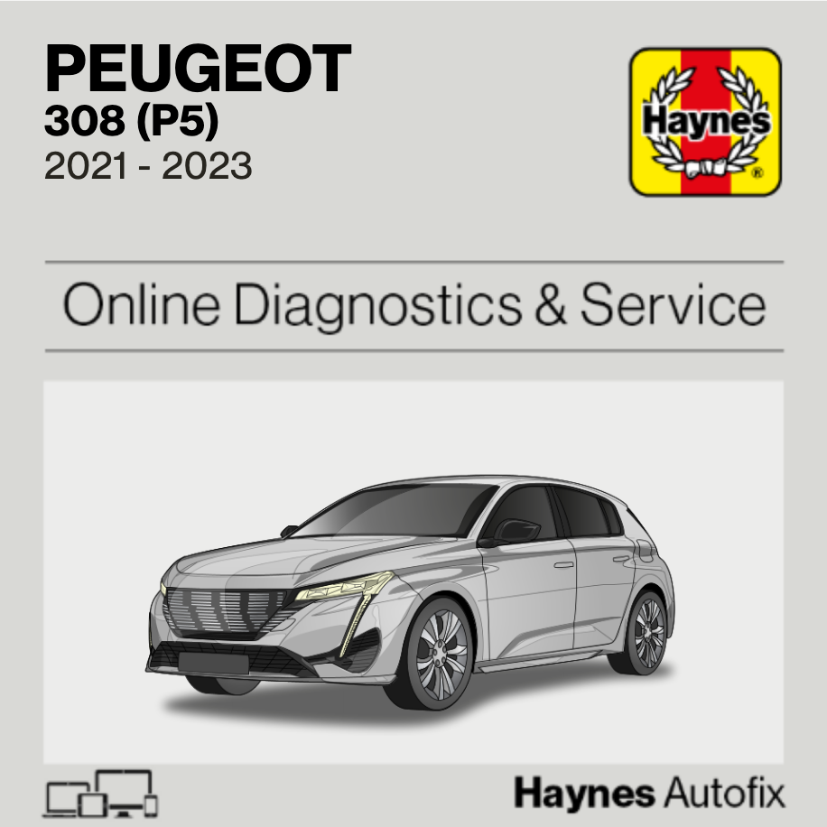 Peugeot 308 (P5) 2021 to 2023 Haynes Online Diagnostics & Service Guide