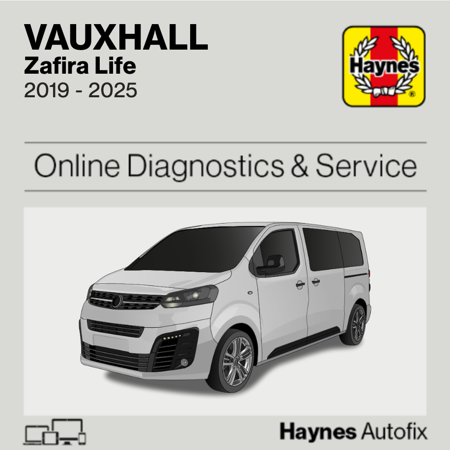 Vauxhall Zafira Life 2019 to 2025 Haynes Online Diagnostics & Service Guide