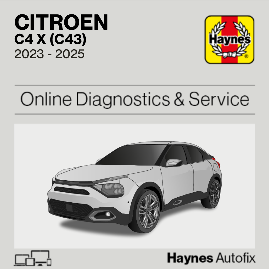 Citroen C4 X (C43) 2023 to 2025 Haynes Online Diagnostics & Service Guide