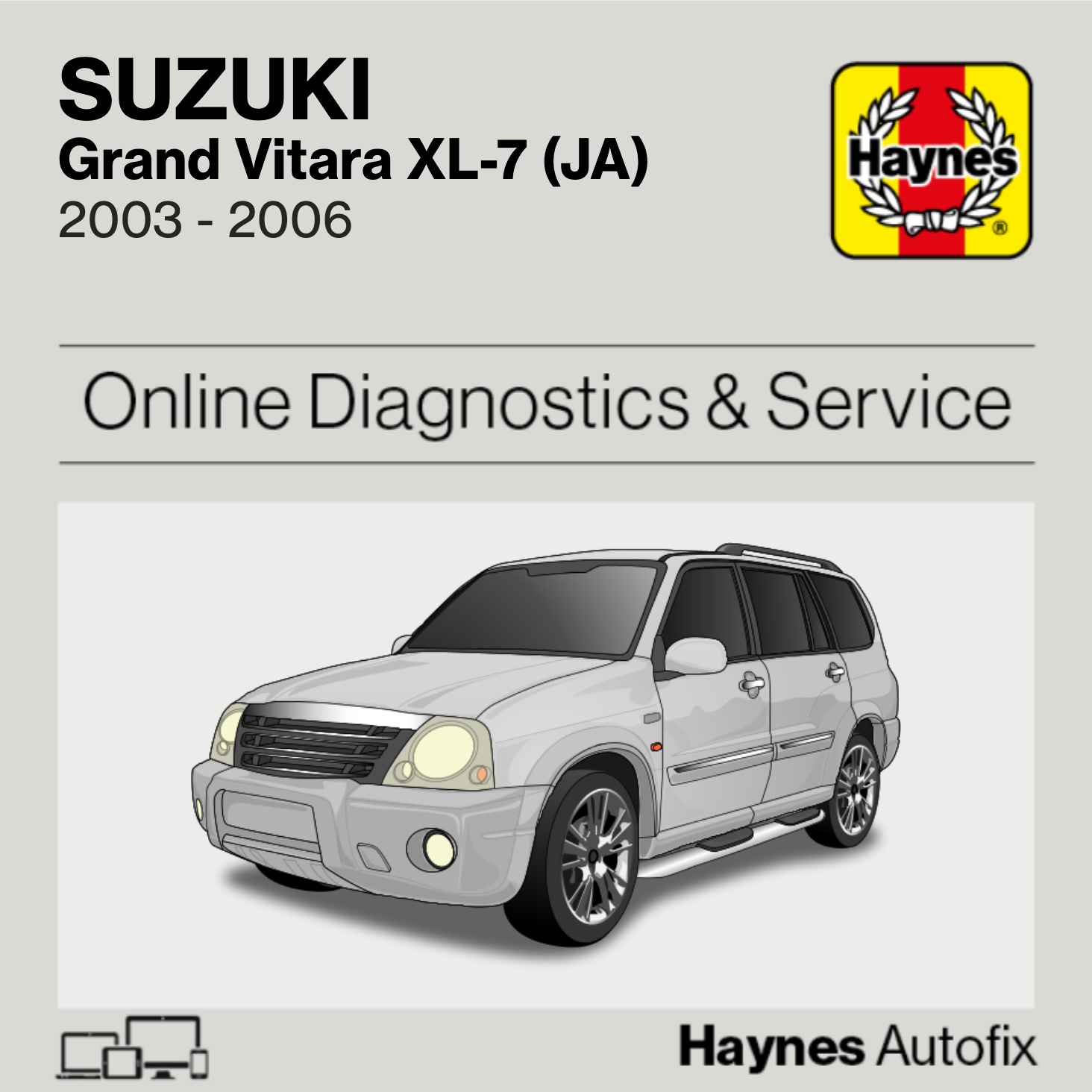 Suzuki Grand Vitara XL-7 (JA) 2003 to 2006 Haynes Online Diagnostics & Service Guide