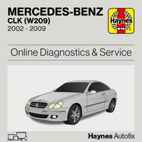 Mercedes-Benz CLK (W209) 2002 to 2009 Haynes Online Diagnostics & Service Guide