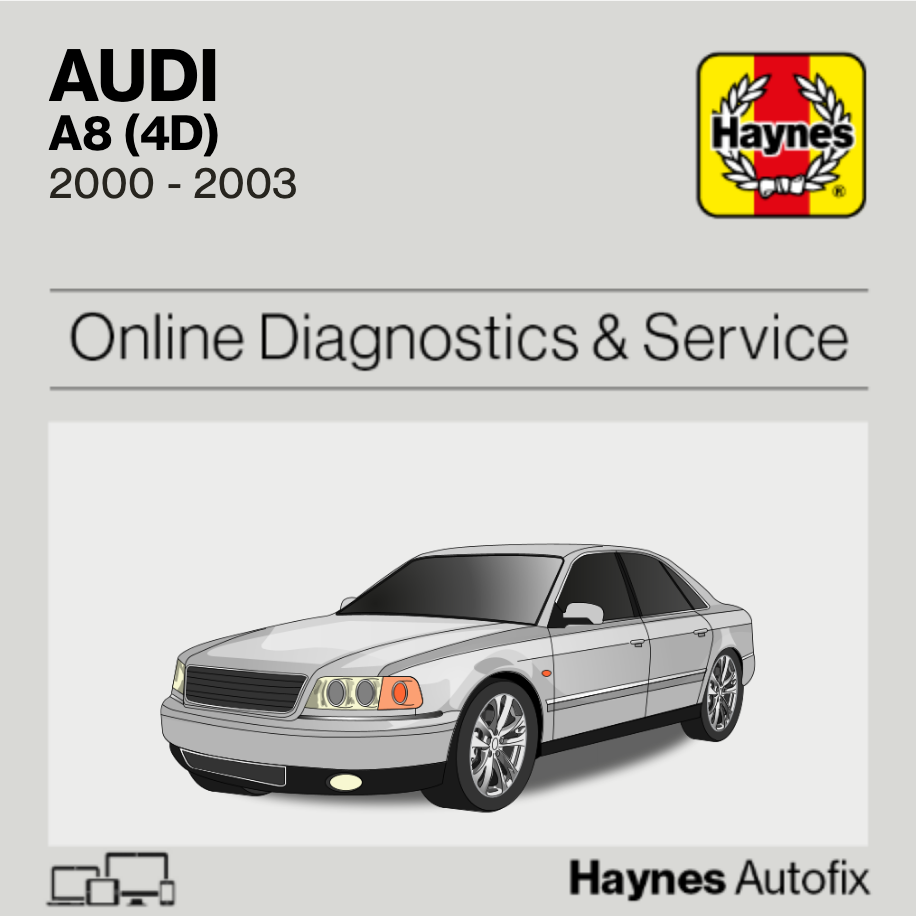 Audi A8 (4D) 2000 to 2003 Haynes Online Diagnostics & Service Guide