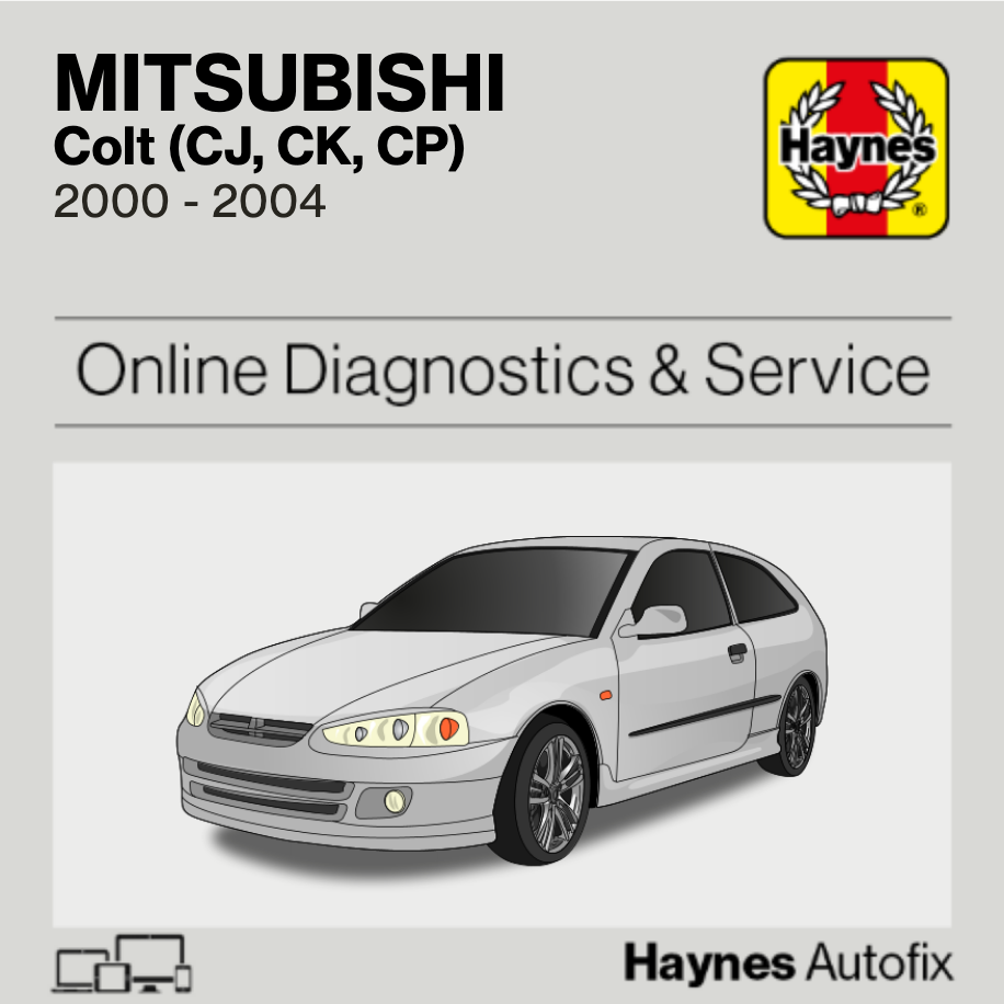Mitsubishi Colt (CJ, CK, CP) 2000 to 2004 Haynes Online Diagnostics & Service Guide