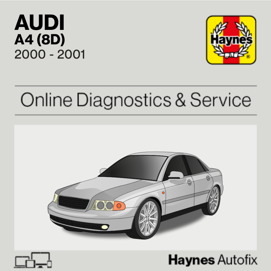 Audi A4 (8D) 2000 to 2001 Haynes Online Diagnostics & Service Guide
