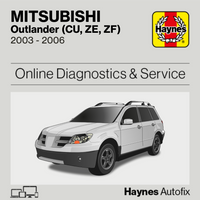 Mitsubishi Outlander (CU, ZE, ZF) 2003 to 2006 Haynes Online Diagnostics & Service Guide