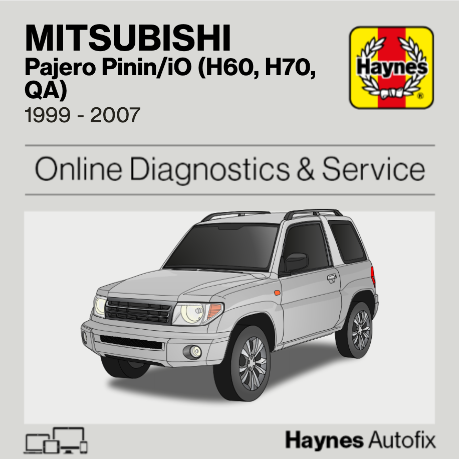 Mitsubishi Pajero Pinin/iO (H60, H70, QA) 1999 to 2007 Haynes Online Diagnostics & Service Guide